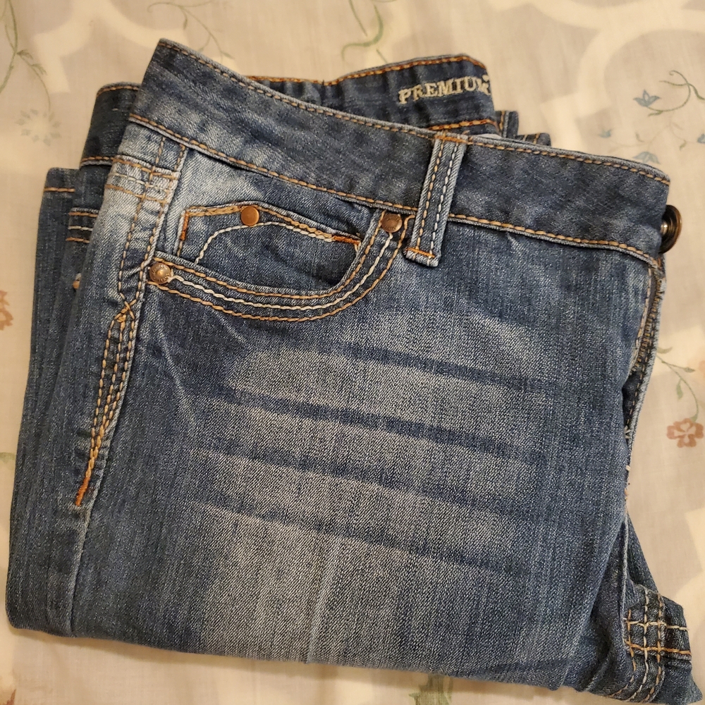 Premium Vanity Collection Women's Boot Cut Jeans - Classic Blue